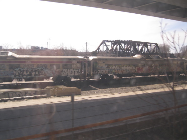 Train car graffiti