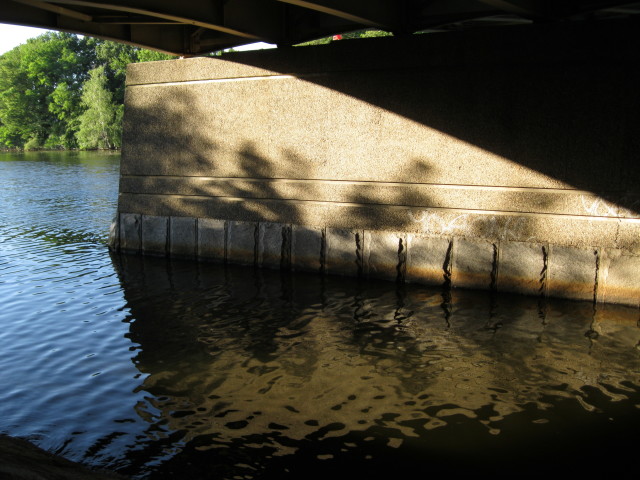 Under the Medford Veterans Bridge, left panel