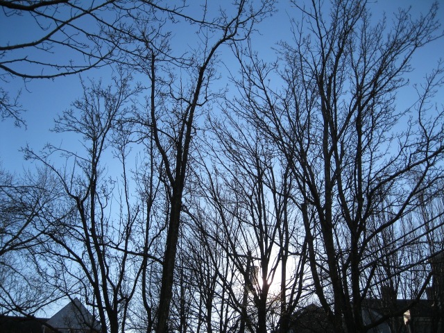 At three o'clock in the afternoon, too
